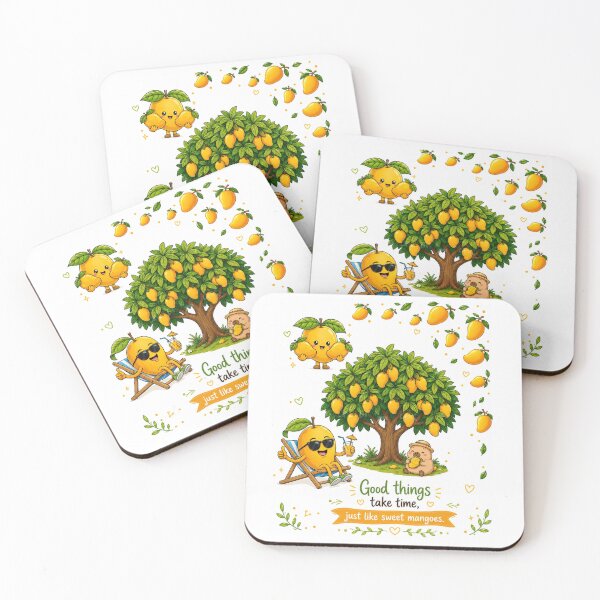 Item preview, Cute Mango Summer Vibes | Tropical Mango Tree & Good Things Quote designed and sold by itxelaraStudio.