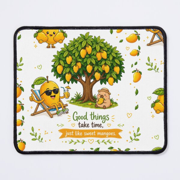 Item preview, Cute Mango Summer Vibes | Tropical Mango Tree & Good Things Quote designed and sold by itxelaraStudio.