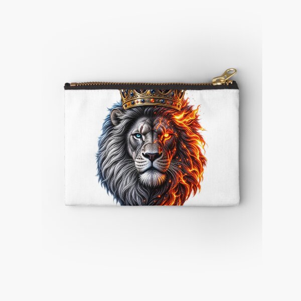 Item preview, King of Fire & Ice Lion – Crowned Warrior Fantasy 3D Art  ? Tags designed and sold by Spiking11.