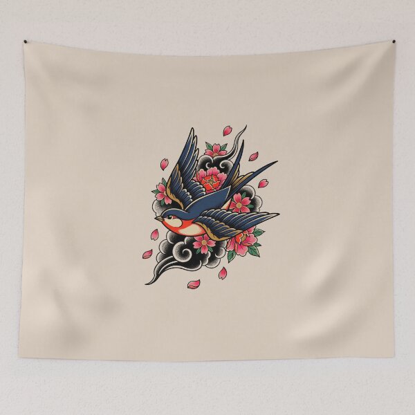 Item preview, Swallow Japanese Tattoo designed and sold by Tnerv.