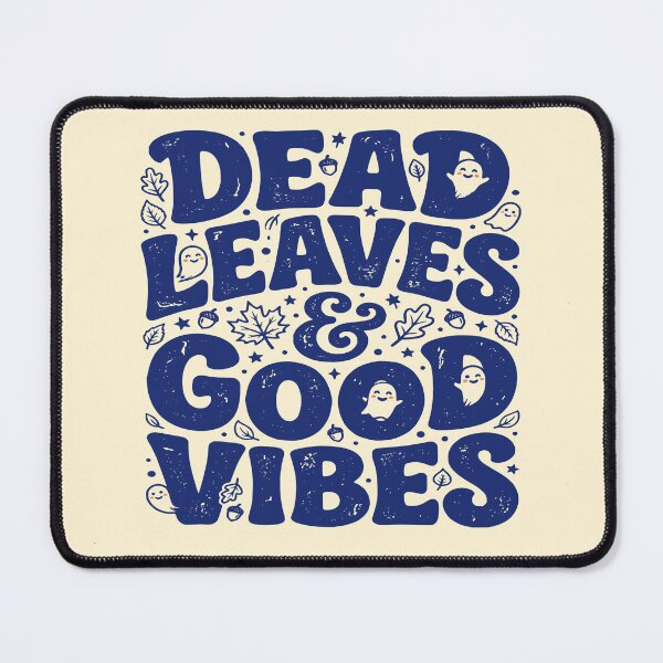 Item preview, Dead Leaves and Good Vibes Cute Autumn Ghosts designed and sold by 89shirts.