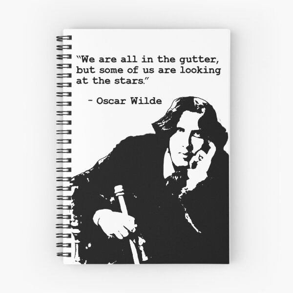 Item preview, We are all in the gutter, but some of us are looking at the stars quote by Oscar Wilde designed and sold by aponwao.