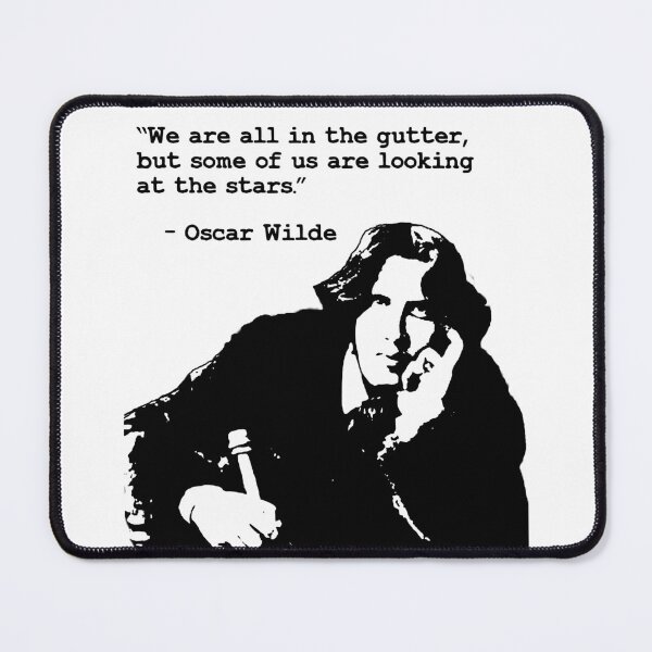 Item preview, We are all in the gutter, but some of us are looking at the stars quote by Oscar Wilde designed and sold by aponwao.