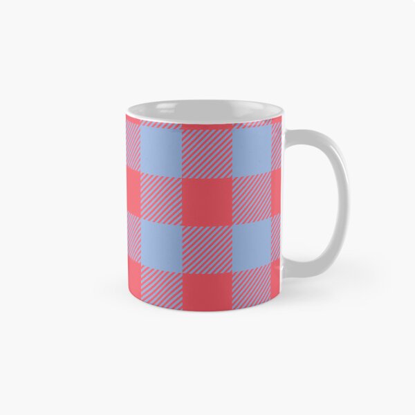 Item preview, Coral Red and Soft Blue Gingham Seamless Pattern Buffalo Check Plaid Background Vector designed and sold by RS4you.