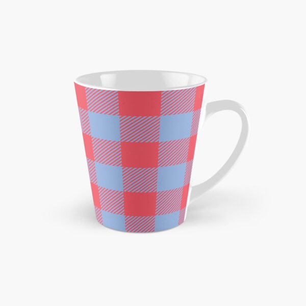 Item preview, Coral Red and Soft Blue Gingham Seamless Pattern Buffalo Check Plaid Background Vector designed and sold by RS4you.
