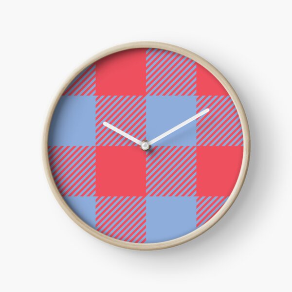 Item preview, Coral Red and Soft Blue Gingham Seamless Pattern Buffalo Check Plaid Background Vector designed and sold by RS4you.