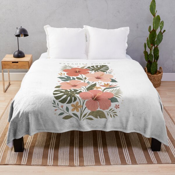 Item preview, Paradise Found Tropical Hibiscus Botanical Monstera Vintage designed and sold by Indraokta22.