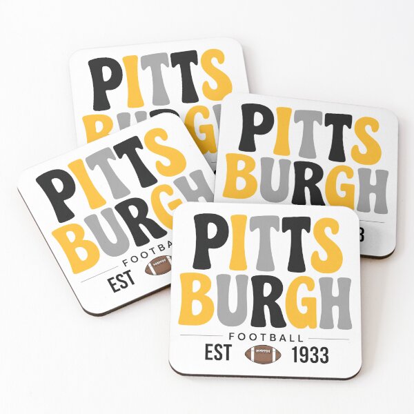 Item preview, Pittsburgh Football Est 1933 Chunky Black Gold Lettering Design designed and sold by MichaelPu56780.