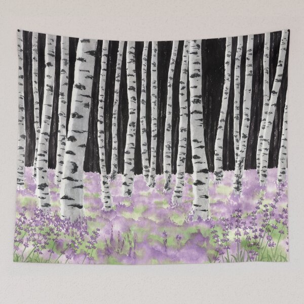 Item preview, July 5th birthday flower Lavender Landscape designed and sold by birthflower.