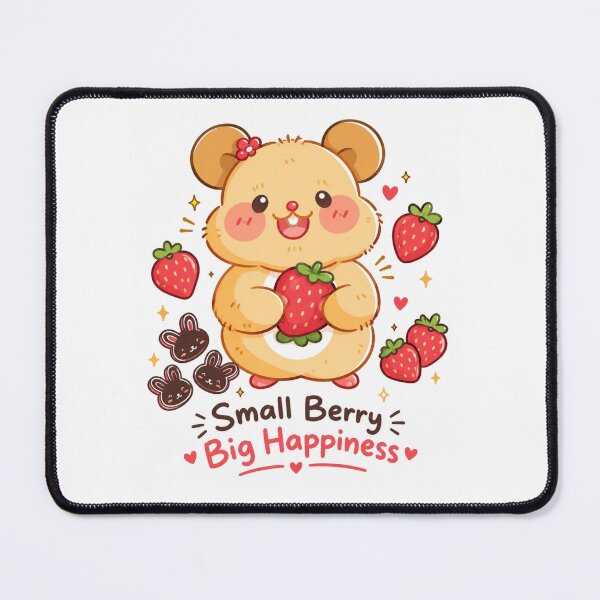 Item preview, Small Berry Big Happiness | Cute Strawberry Kawaii Bear designed and sold by itxelaraStudio.