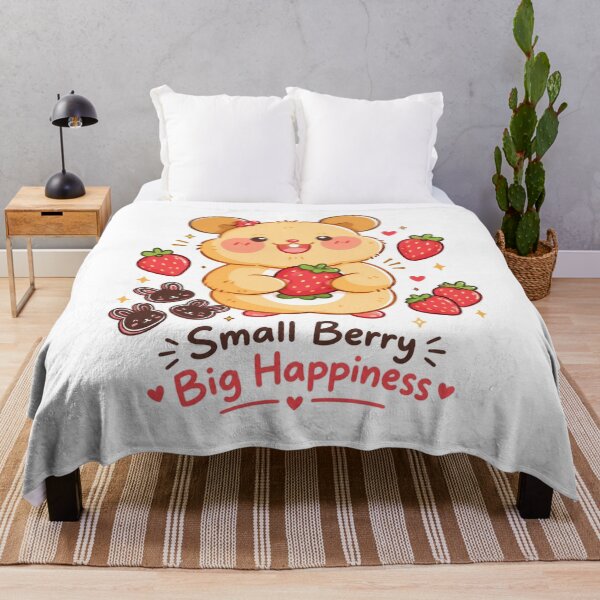 Item preview, Small Berry Big Happiness | Cute Strawberry Kawaii Bear designed and sold by itxelaraStudio.