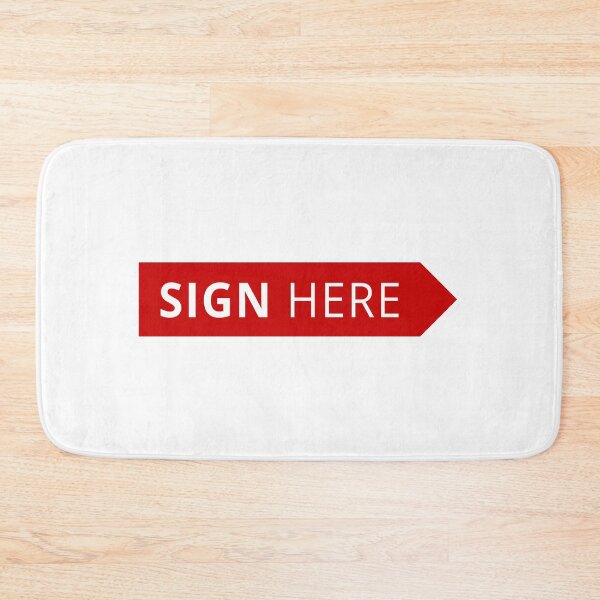 Item preview, Sign Here Sticker Graphic designed and sold by THP Creative.