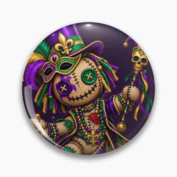 Artikelvorschau, Mardi-Gras-Voodoo-Puppe entworfen und verkauft von GyspySoulStudio.