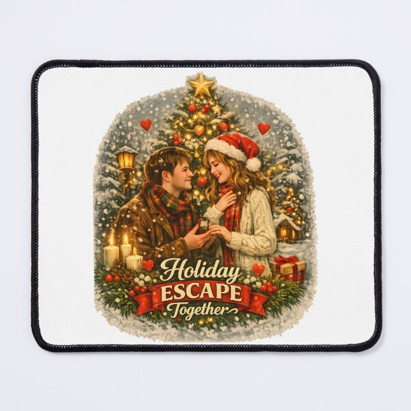 Item preview, Holiday Escape Together Romantic Christmas Couple Holiday Gift designed and sold by LiviuGligoros.