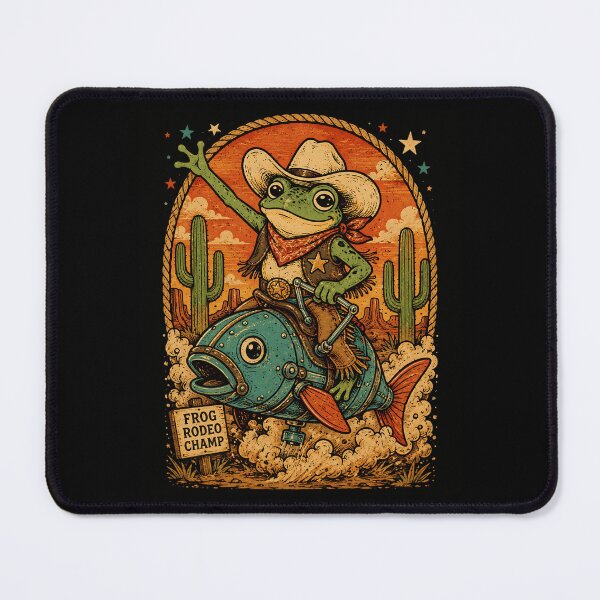 Item preview, Cowboy Frog Mechanical Fish Rodeo designed and sold by JudonT.