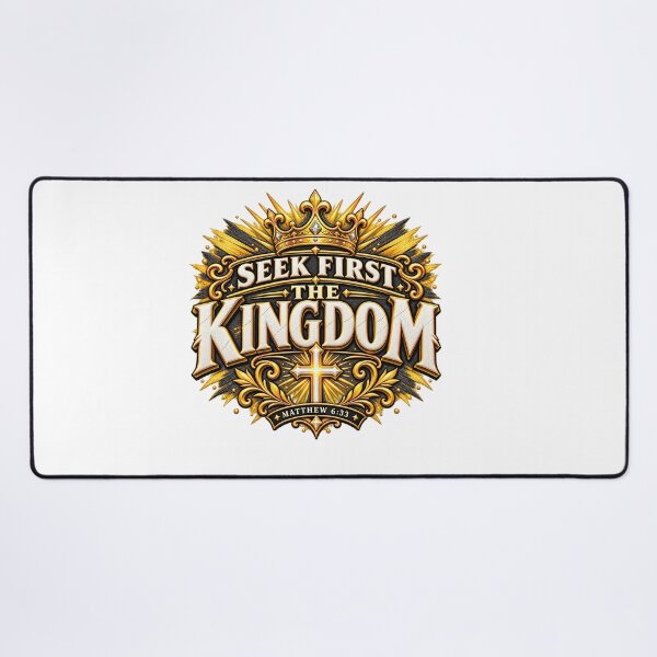 Item preview, Seek First the Kingdom – Matthew 6:33 Christian Typography designed and sold by Paltooproducts.