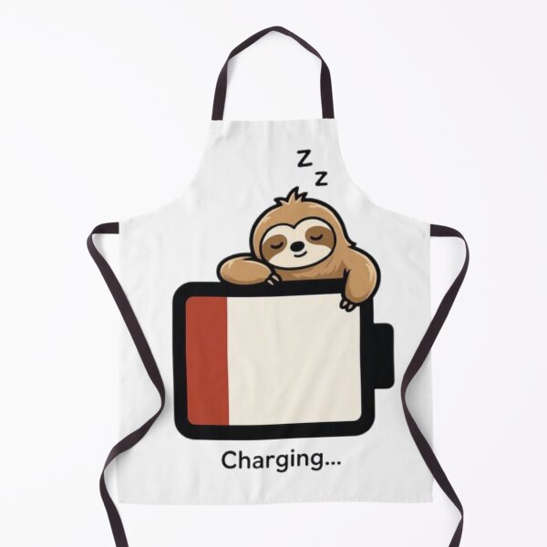 Item preview, Sleeping Sloth Charging Battery - Cute Funny Low Power Sloth designed and sold by Interactive-Art.