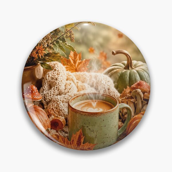 Aperçu de l'œuvre Cozy Autumn Pumpkin Coffee créée et vendue par Gold&pixels.