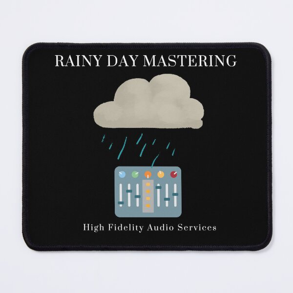 Item preview, Rainy Day Mastering (Logo in White) designed and sold by DeloreStudio.