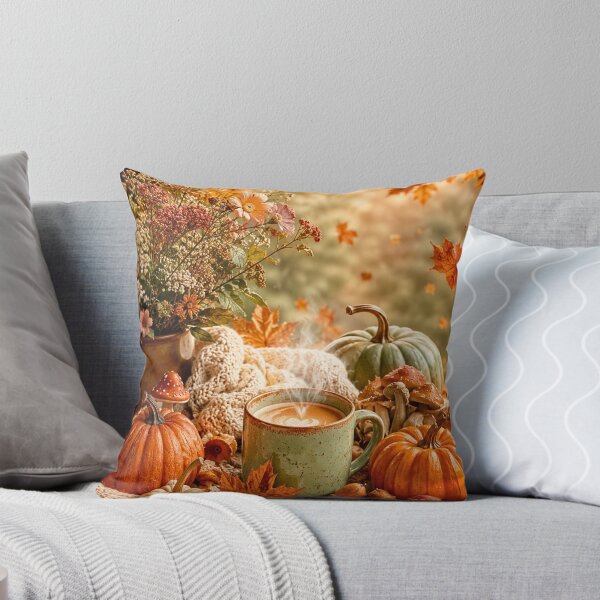 Aperçu de l'œuvre Cozy Autumn Pumpkin Coffee créée et vendue par Gold&pixels.