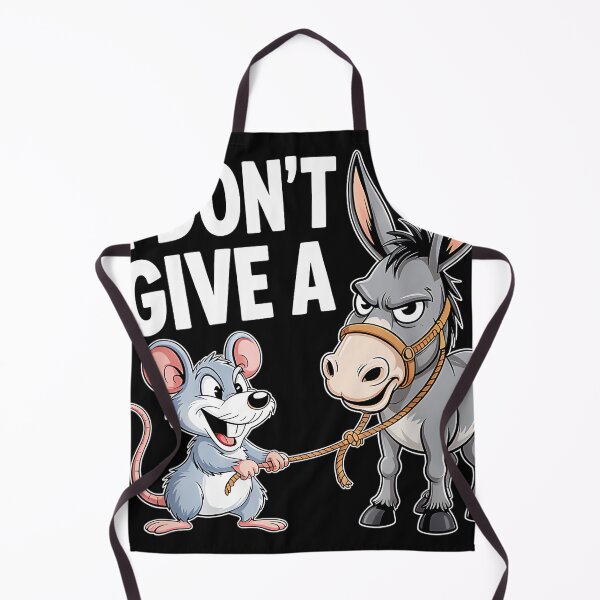 Item preview, I Don't Give A Funny Sarcastic Mouse Donkey Pun Indifference Humor designed and sold by CharlieConon.