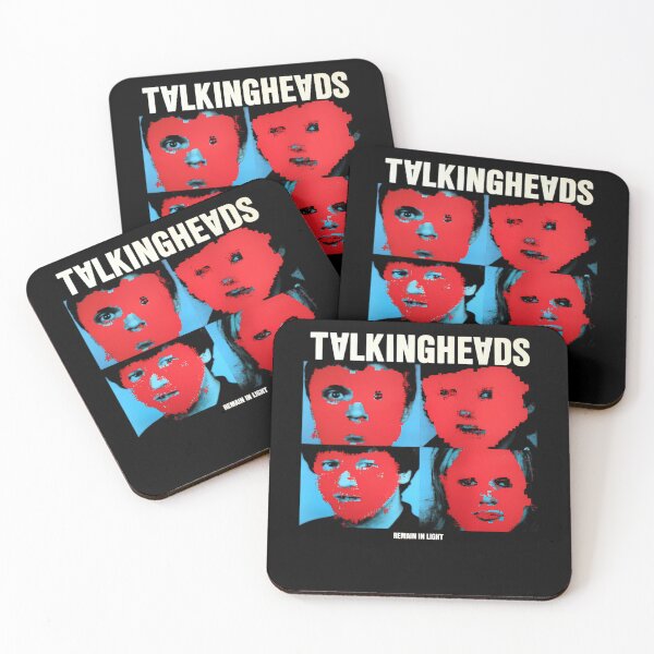 Item preview, Four Pixelated Faces Covered In Red Blocks designed and sold by ArtofThep.