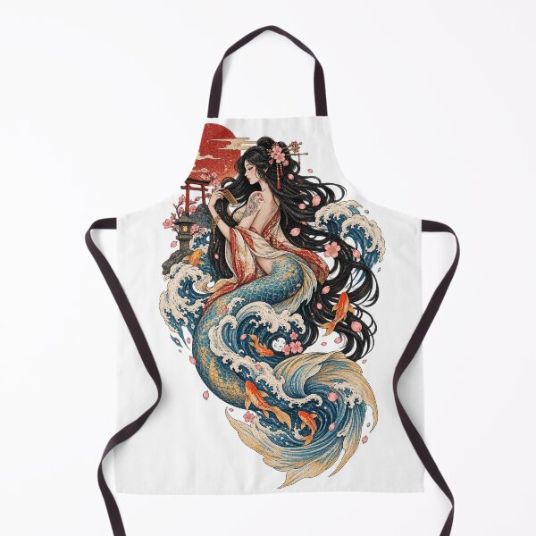 Item preview, The mermaid of the great wave | Japanese Ukiyo-e Fantasy art designed and sold by Substance_life.