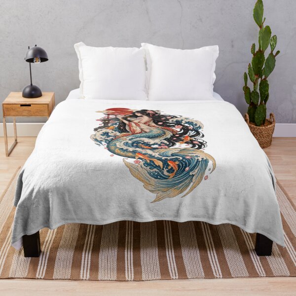 Item preview, The mermaid of the great wave | Japanese Ukiyo-e Fantasy art designed and sold by Substance_life.