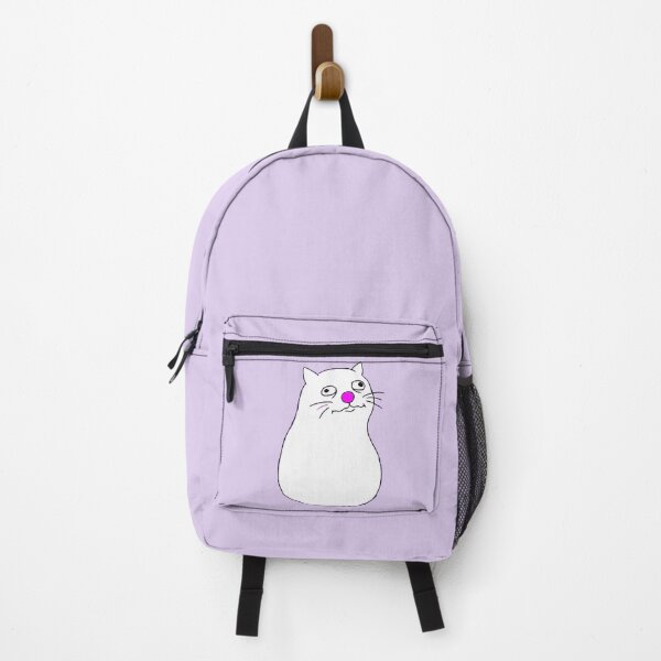 Item preview, Goofy Happy Cat Drawing with Bulging Eyes designed and sold by Pickmash.
