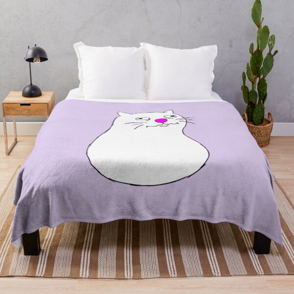 Item preview, Goofy Happy Cat Drawing with Bulging Eyes designed and sold by Pickmash.