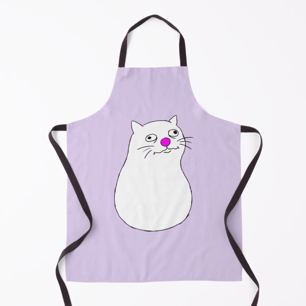 Item preview, Goofy Happy Cat Drawing with Bulging Eyes designed and sold by Pickmash.