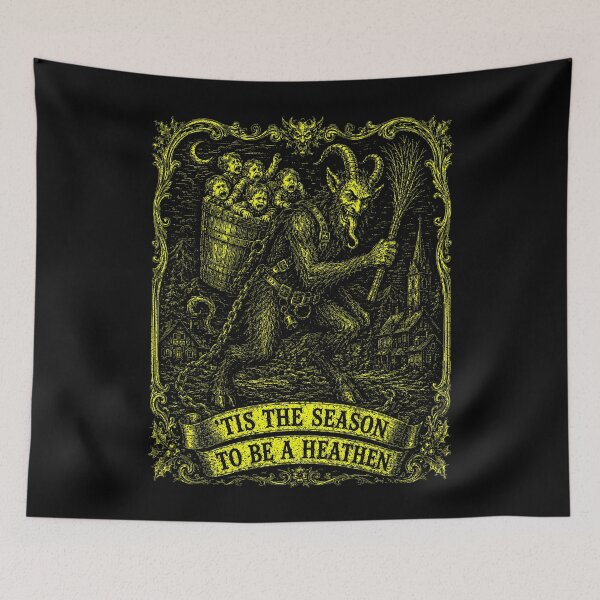 Item preview, Krampus Tis the Season to Be a Heathen designed and sold by Victor Shadehorn.