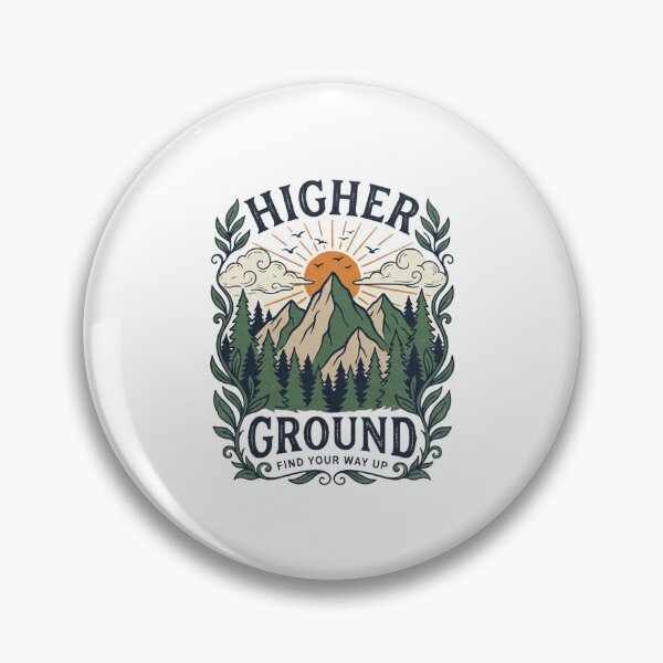 Item preview, Higher Ground Find Your Way Up Mountain Adventure Vintage designed and sold by Indraokta22.