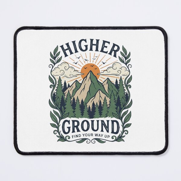 Item preview, Higher Ground Find Your Way Up Mountain Adventure Vintage designed and sold by Indraokta22.