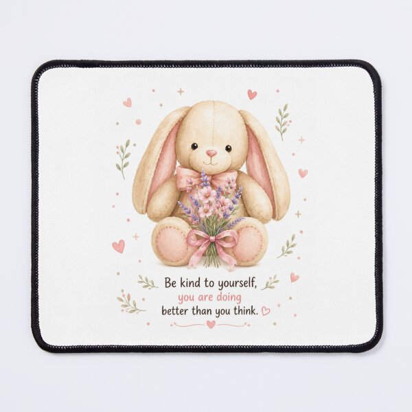 Item preview, Cute Watercolor Bunny with Flowers | Soft Floral Rabbit designed and sold by itxelaraStudio.