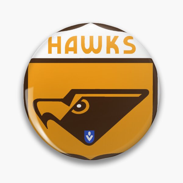 Item preview, Mighty Hawks Retro Logo Drawing designed and sold by Luke Foran Sports Art.