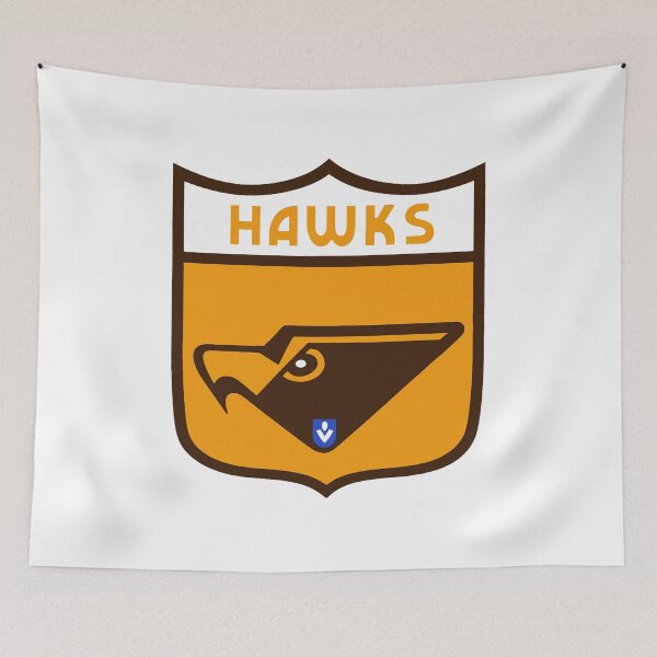 Item preview, Mighty Hawks Retro Logo Drawing designed and sold by Luke Foran Sports Art.