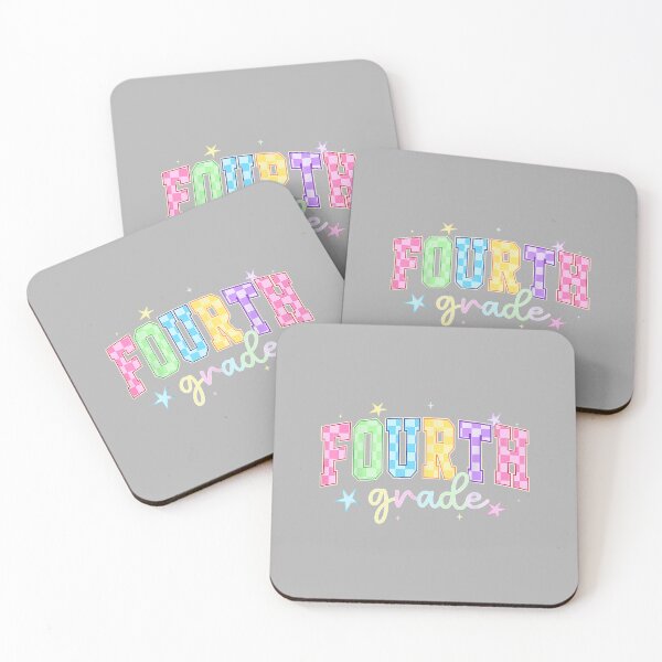 Item preview, Back to School Checkered Fourth Grade Team Teacher Students designed and sold by ArleneRowe.