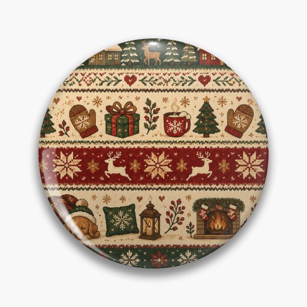 Item preview, Cozy Christmas Sweater Pattern – Fair Isle Holiday Design designed and sold by RJACreative.