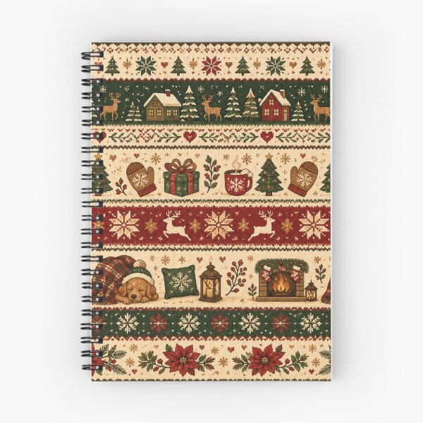 Item preview, Cozy Christmas Sweater Pattern – Fair Isle Holiday Design designed and sold by RJACreative.