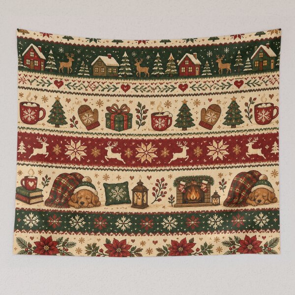 Item preview, Cozy Christmas Sweater Pattern – Fair Isle Holiday Design designed and sold by RJACreative.