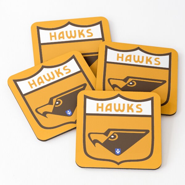 Item preview, Mighty Hawks Retro Logo Drawing designed and sold by Luke Foran Sports Art.
