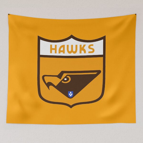 Item preview, Mighty Hawks Retro Logo Drawing designed and sold by Luke Foran Sports Art.