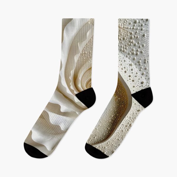 Item preview, Elegant Spiral Design in Ivory and White designed and sold by Vicky Brago-Mitchell®.