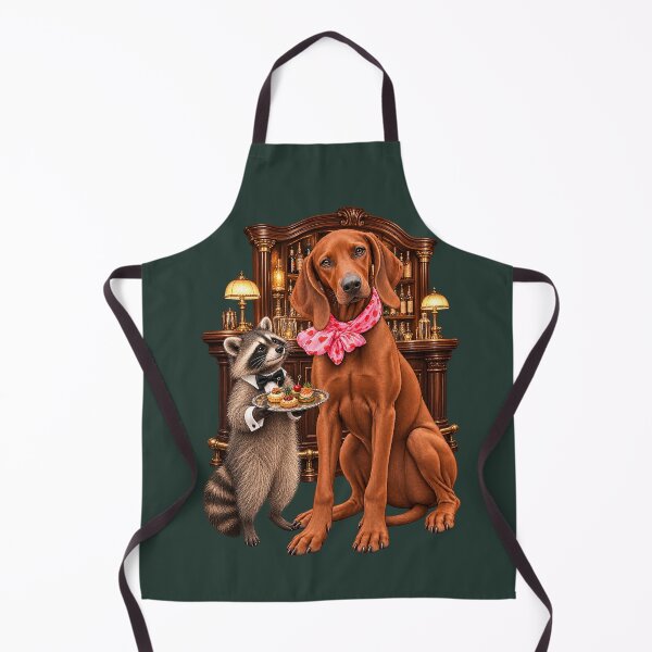 Item preview, Nostalgic Redbone Coonhound and Raccoon Speakeasy designed and sold by RescueHeart10.