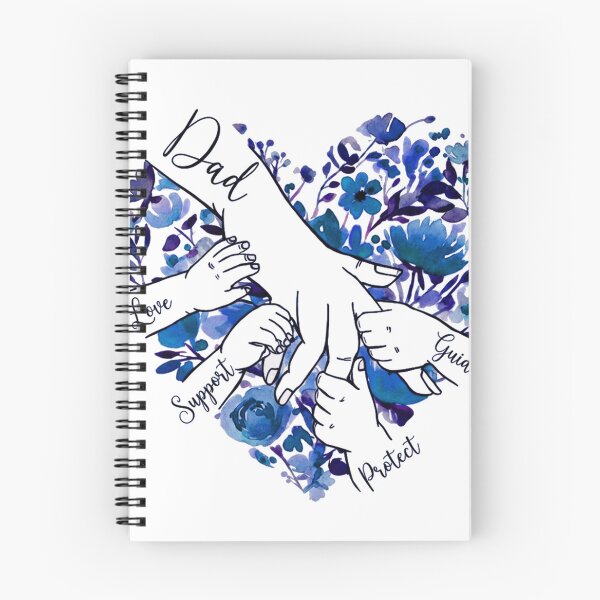 Item preview, Dad Love Support Guide Protect Vector T-Shirt Design - Watercolor Floral Heart Father Holding Kids Hands Graphic designed and sold by Rabu10.