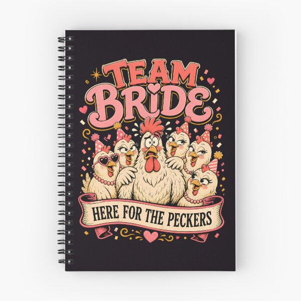 Item preview, Team Bride Here for the Peckers Hen Party Humor designed and sold by Victor Shadehorn.