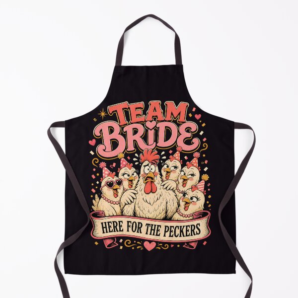 Item preview, Team Bride Here for the Peckers Hen Party Humor designed and sold by Victor Shadehorn.