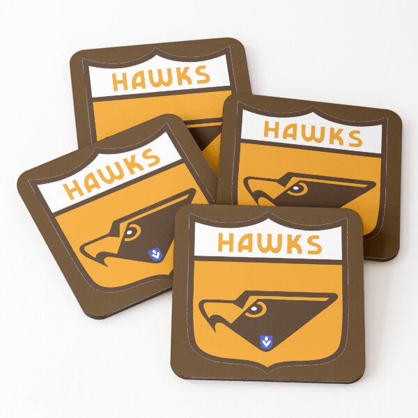 Item preview, Mighty Hawks Retro Logo Drawing designed and sold by Luke Foran Sports Art.