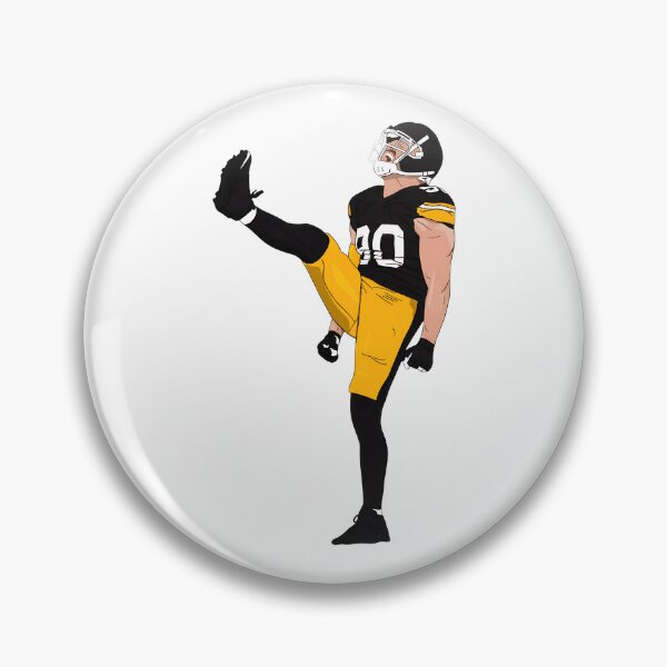 Item preview, Black Gold Football Player Number 90 Kick Celebration Sports Design designed and sold by MatthewCo98528.